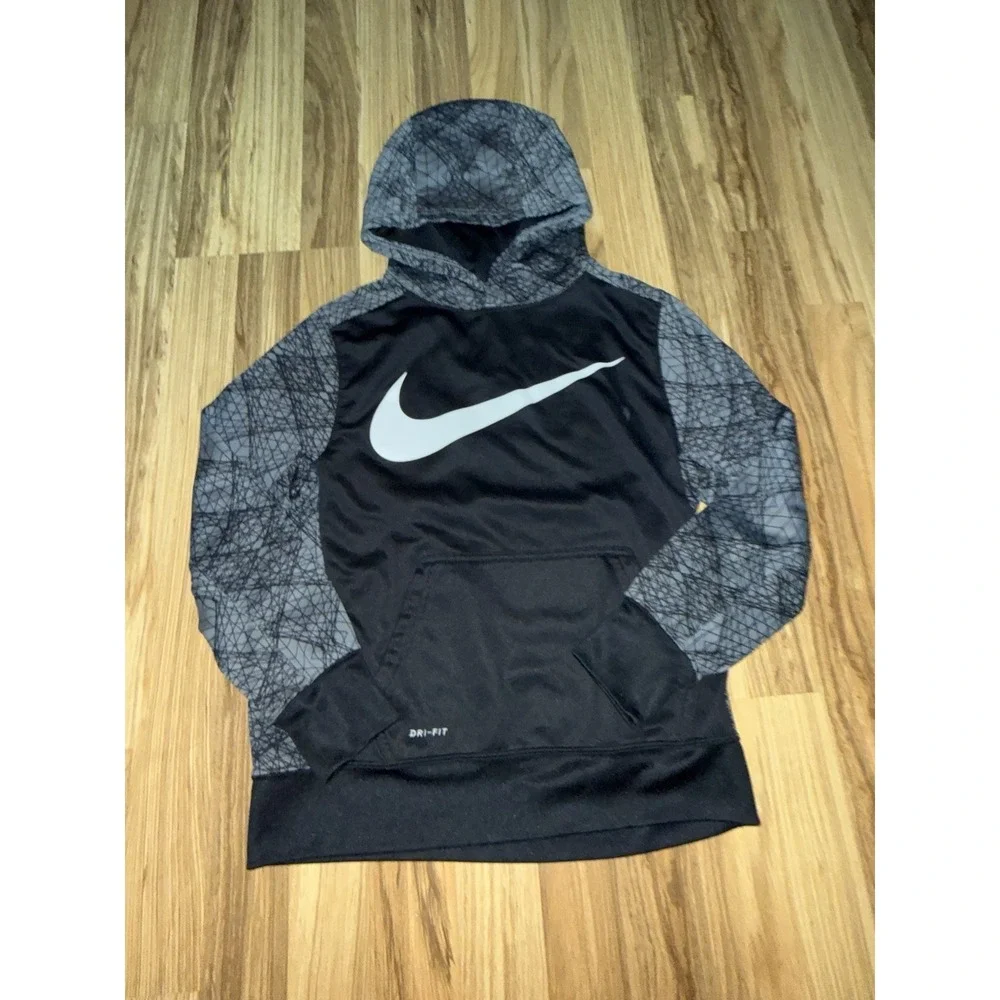Nike Boys M Medium 10/12 Dri-fit Hooded Sweatshirt Lot‎ Of 2 Hoodie